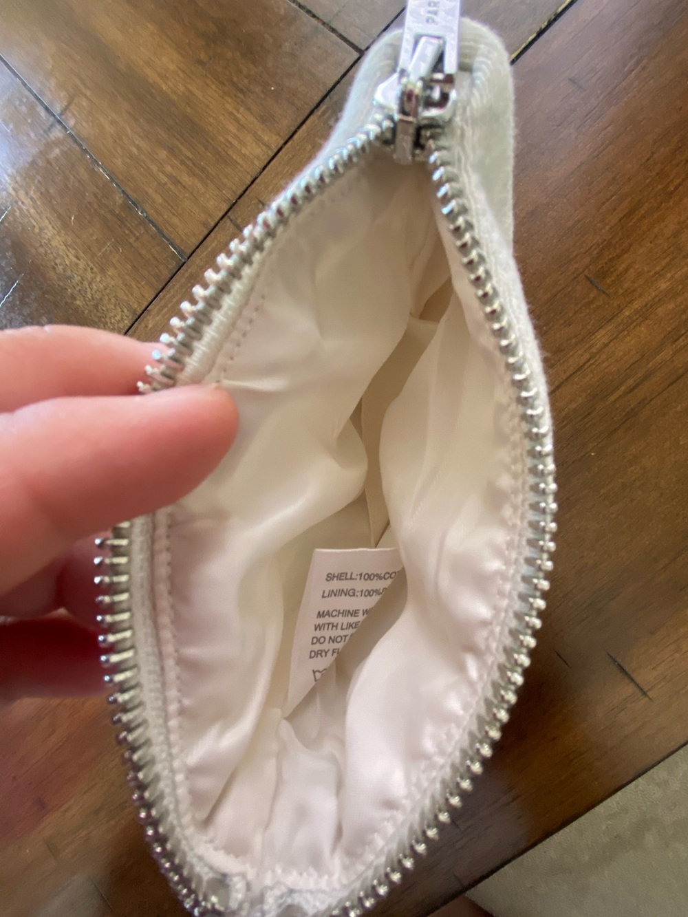 Parke Gray Canvas Small Pouch - Picture 4 of 4